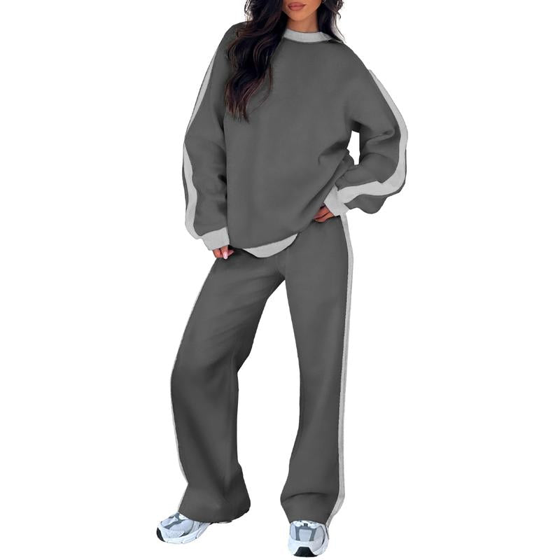 Soft Cozy Loungewear Set Sweatshirt and Jogger Pants