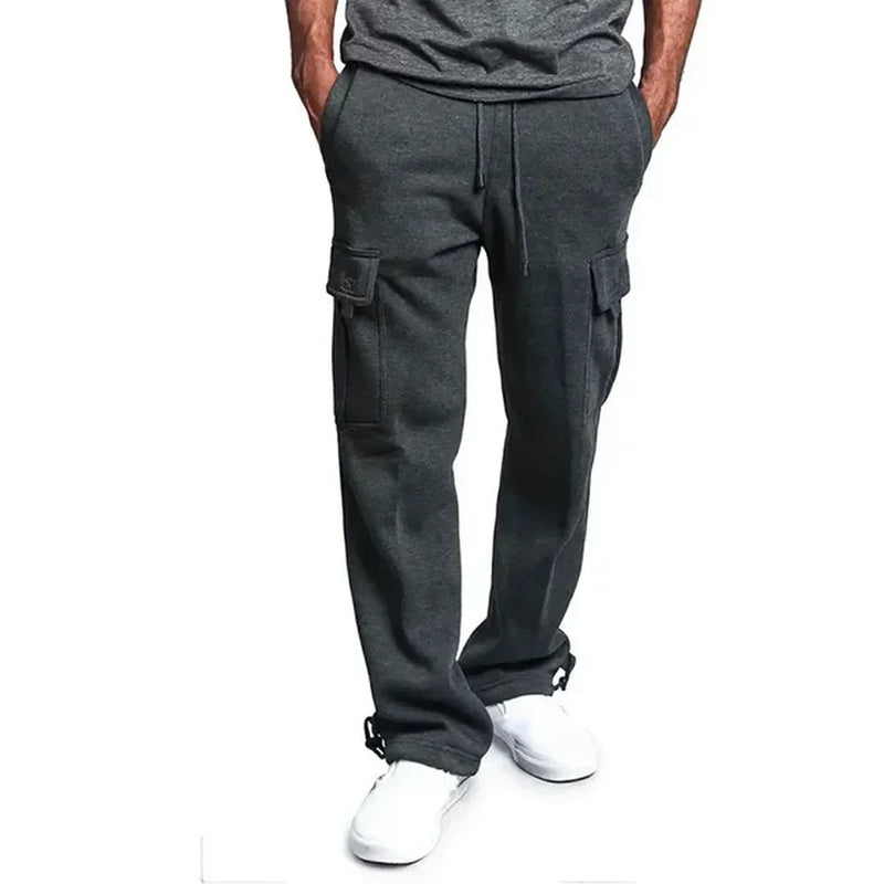 Soft Men's Fleece Cargo Sweatpants