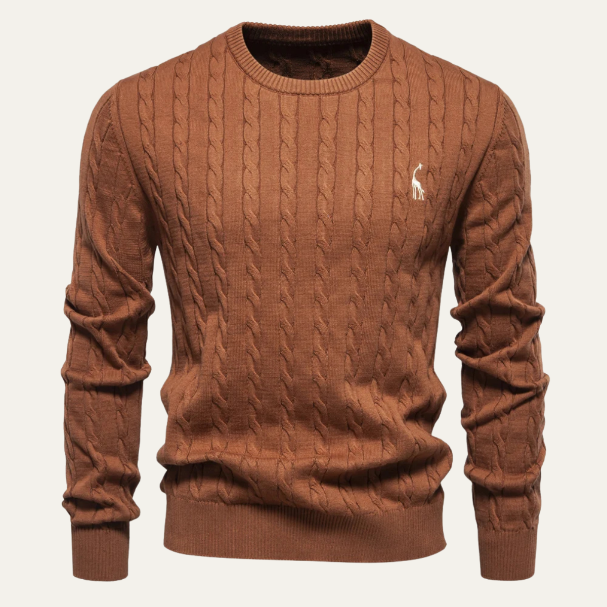 Classic Men's Relaxed Fit Cable Knit Sweater
