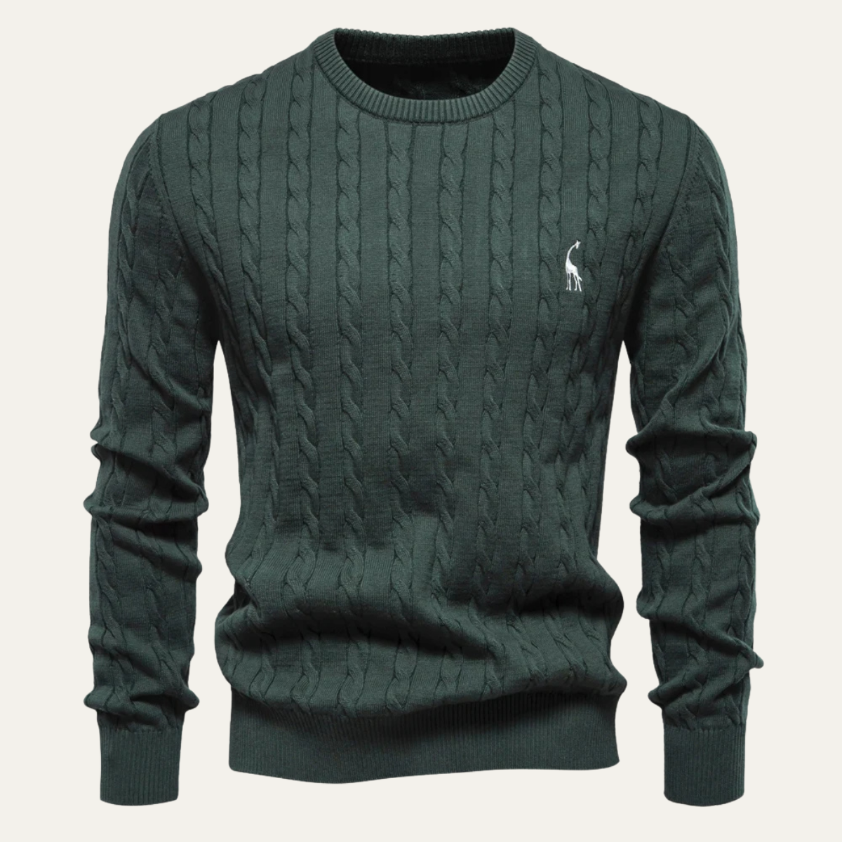 Classic Men's Relaxed Fit Cable Knit Sweater