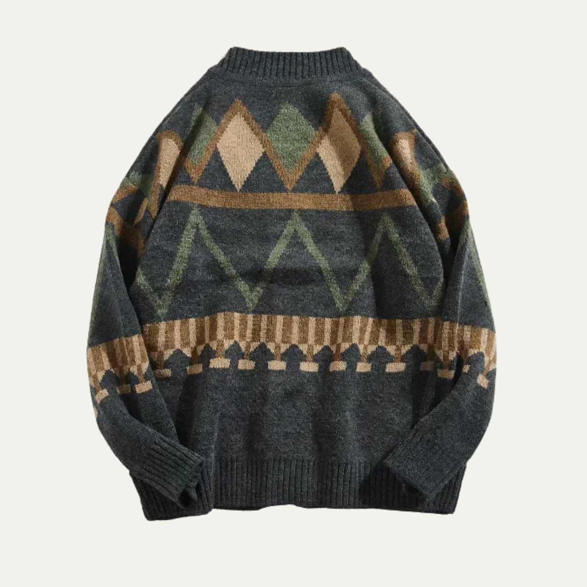 Classic Mens Patterned Button Cardigan