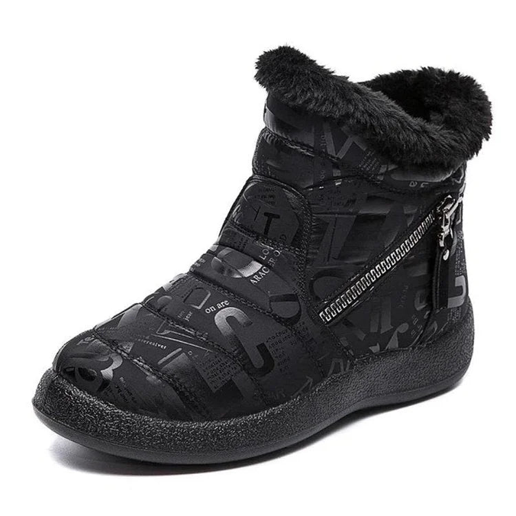 Stylish Women's Snow Boots with Fun Prints