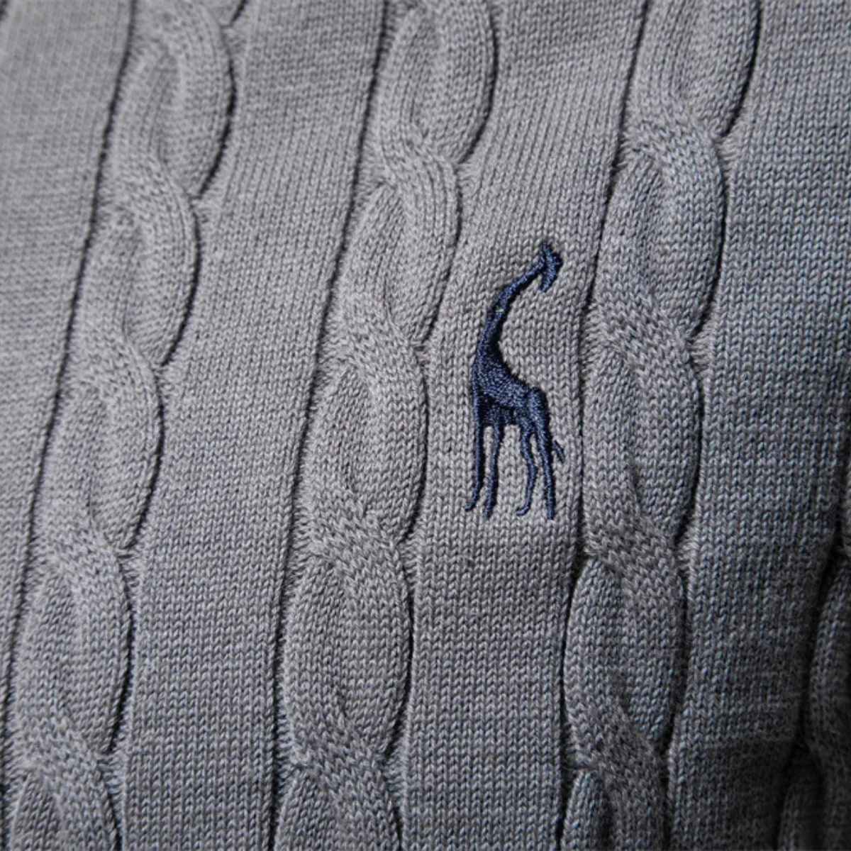 Classic Men's Relaxed Fit Cable Knit Sweater