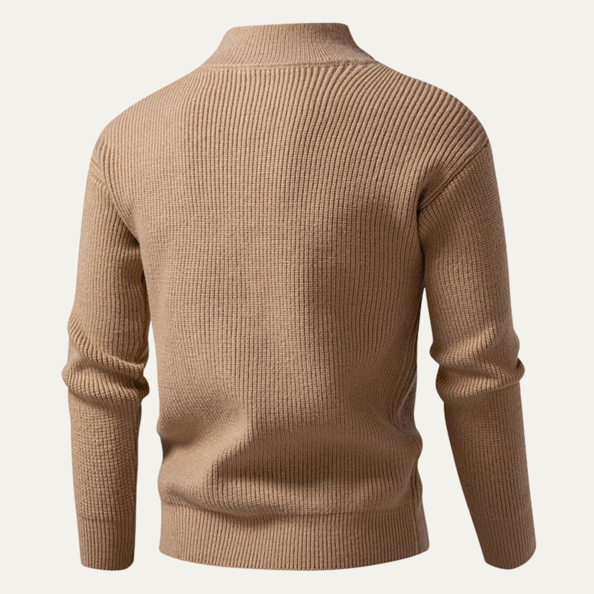Men's Cozy Ribbed Zipper Cardigan Sweater