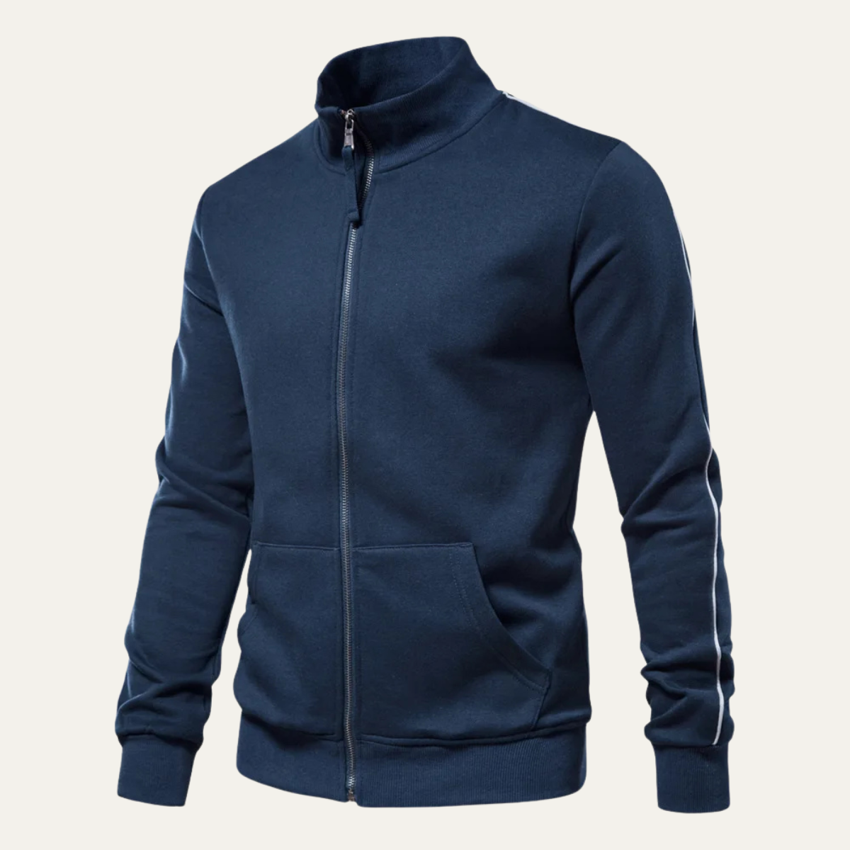 Men's Slim Fit Cotton Zip Jacket Casual Wear
