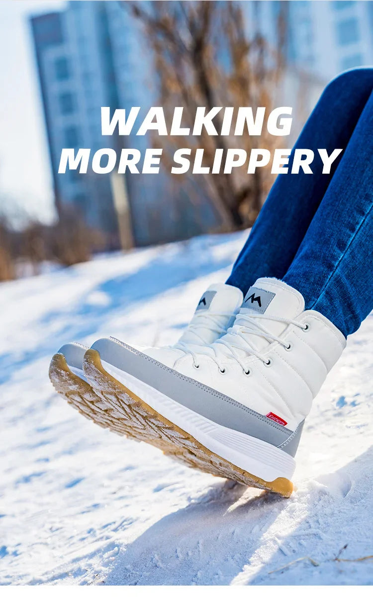 Warm Insulated Snow Boots with Laces