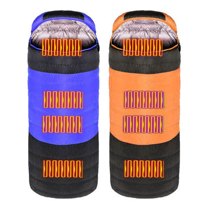 New Heating Down Cotton Sleeping Bag USB Warmth