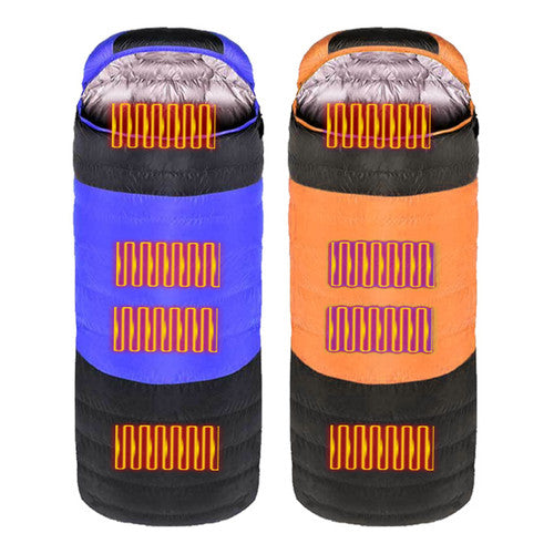 New Heating Down Cotton Sleeping Bag USB Warmth