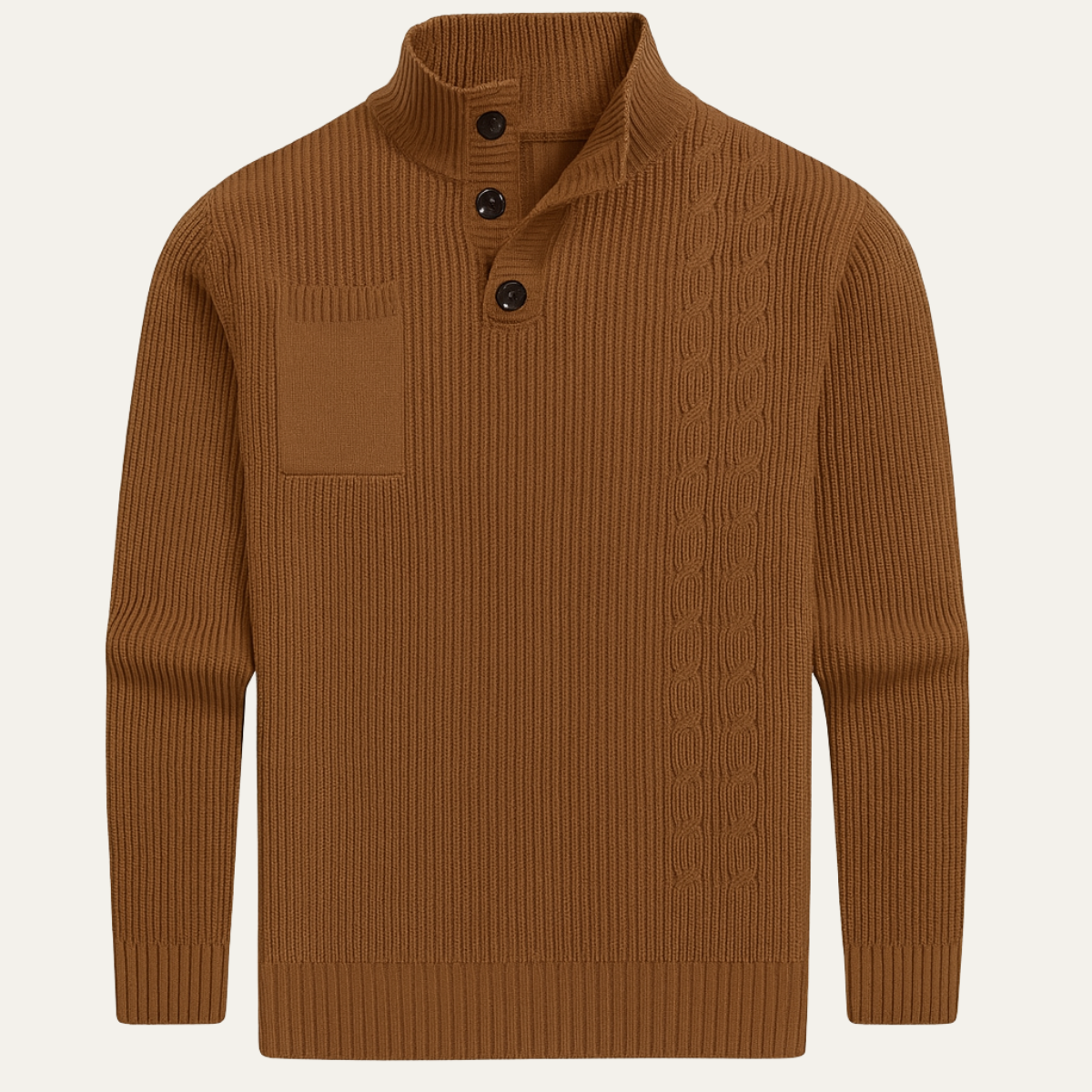 Classic Crew Neck Warm Winter Sweater - OutfitLondon