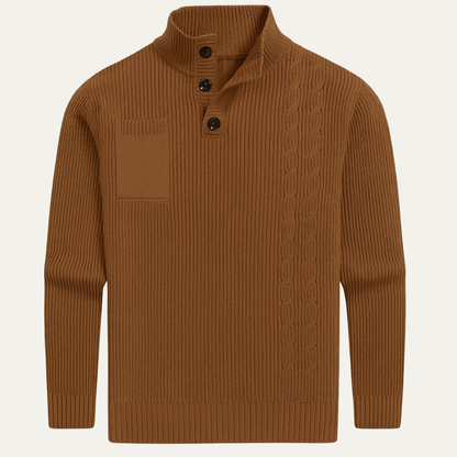 Classic Crew Neck Warm Winter Sweater - OutfitLondon
