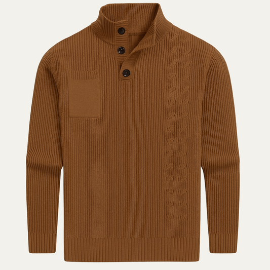 Classic Crew Neck Warm Winter Sweater - OutfitLondon