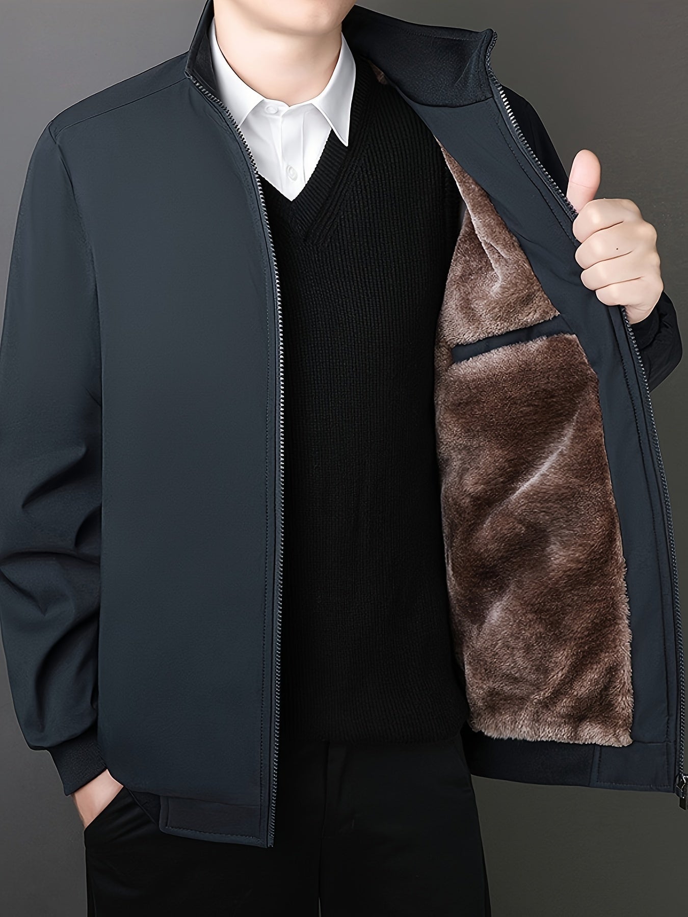 Timeless Easy Fit Mens Coat - Warm Casual Parka Jacket