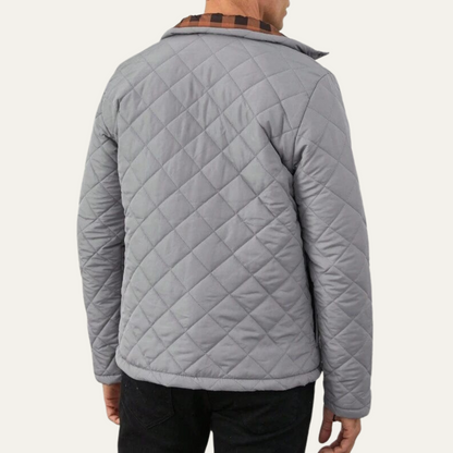 Warm Quilted Mens Insulated Winter Parka Jacket
