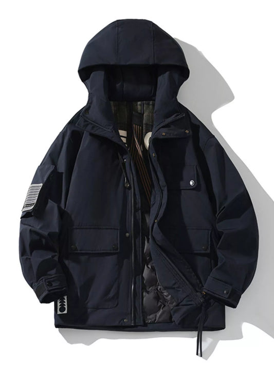 Big Mens Soft Fleece Hooded Jacket - OutfitLondon
