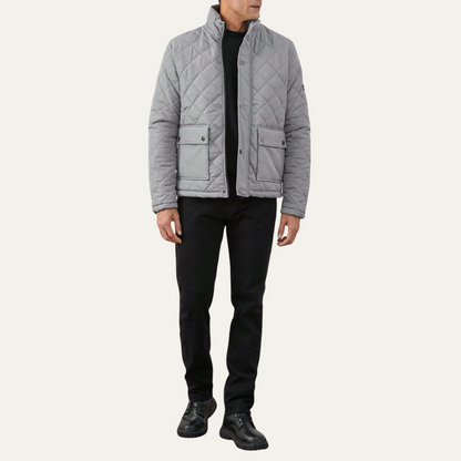 Warm Quilted Men's Barn Coat