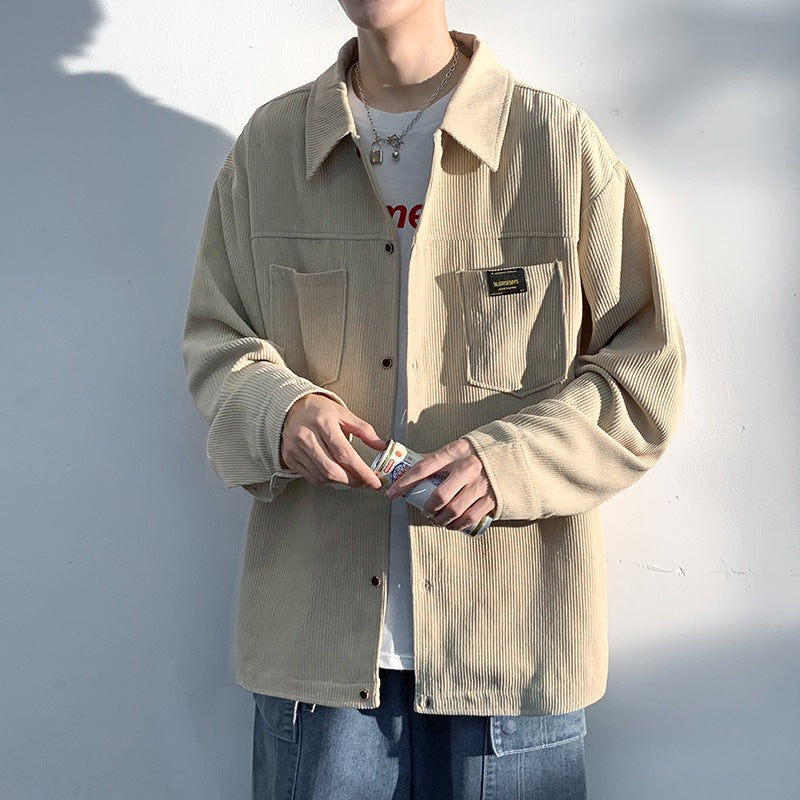 Rugged Textured Button Down Shirt