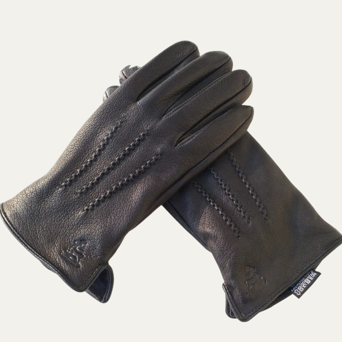 Insulated Men's Leather Cold Weather Gloves - OutfitLondon