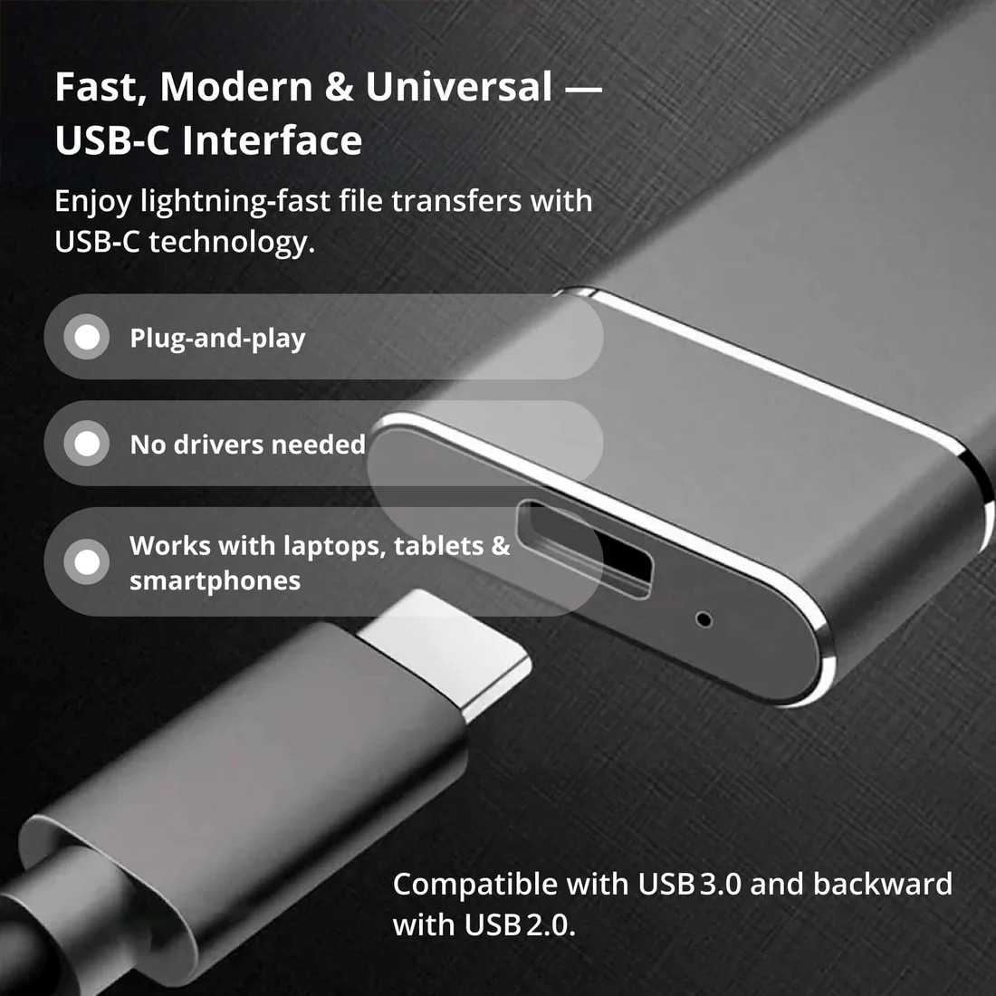 Portable SSD for Large Storage – 5TB External Drive with Lightning-Fast Transfer Speeds