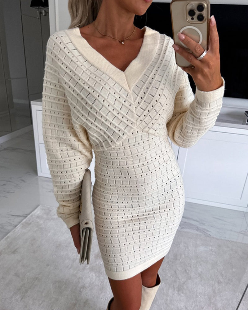 Comfortable Loose Fit Womens Sweater Dress - OutfitLondon