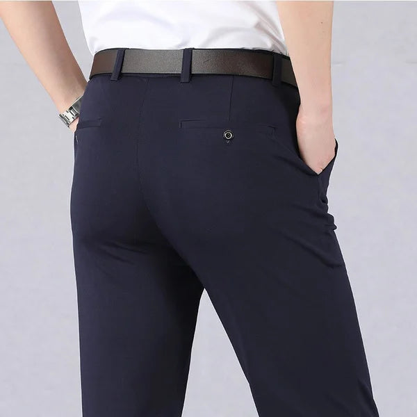 Relaxed Fit Mens Elastic Pants