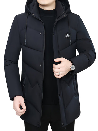 Soft Leather Men's Coat with Thermal Fleece Inside - OutfitLondon