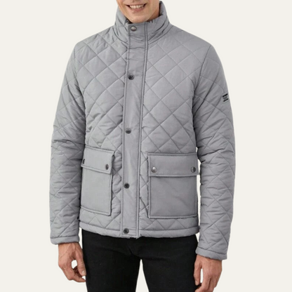 Warm Quilted Men's Barn Coat