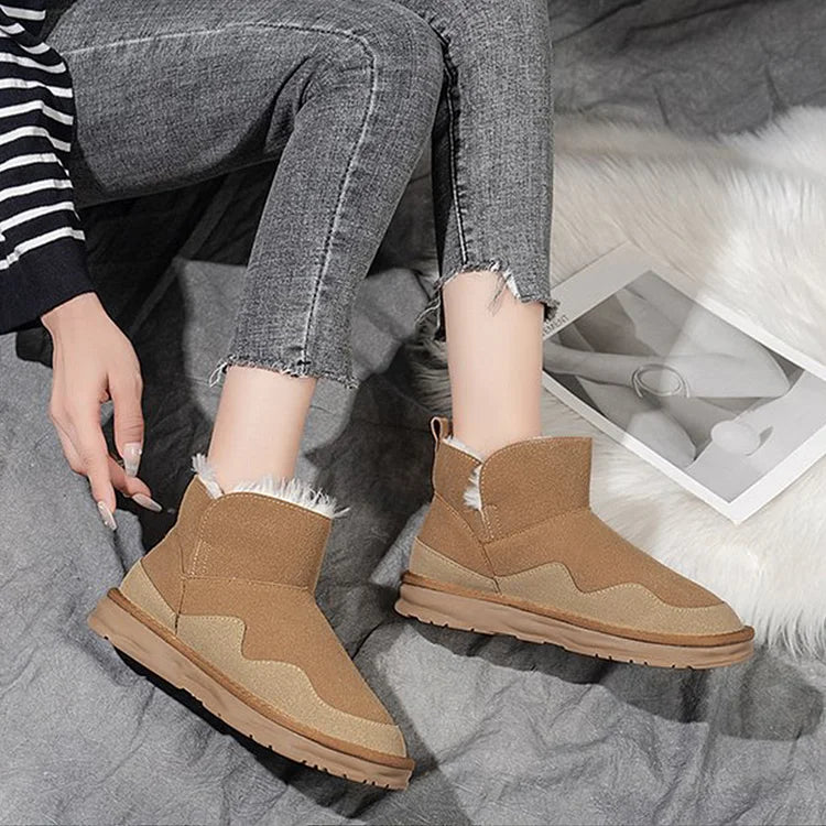 Warm Waterproof Mid Calf Winter Boots for Women