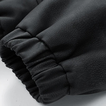 Classic Men's Faux Leather Biker Jacket with Collar