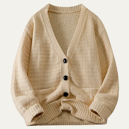 Classic Men's V Neck Button Cardigan Sweater