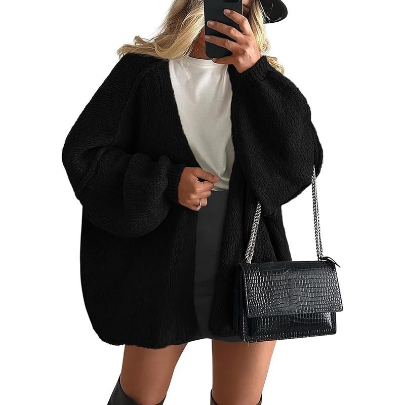 Women's Cozy Large Fit Fall Knit Sweater Cardigan
