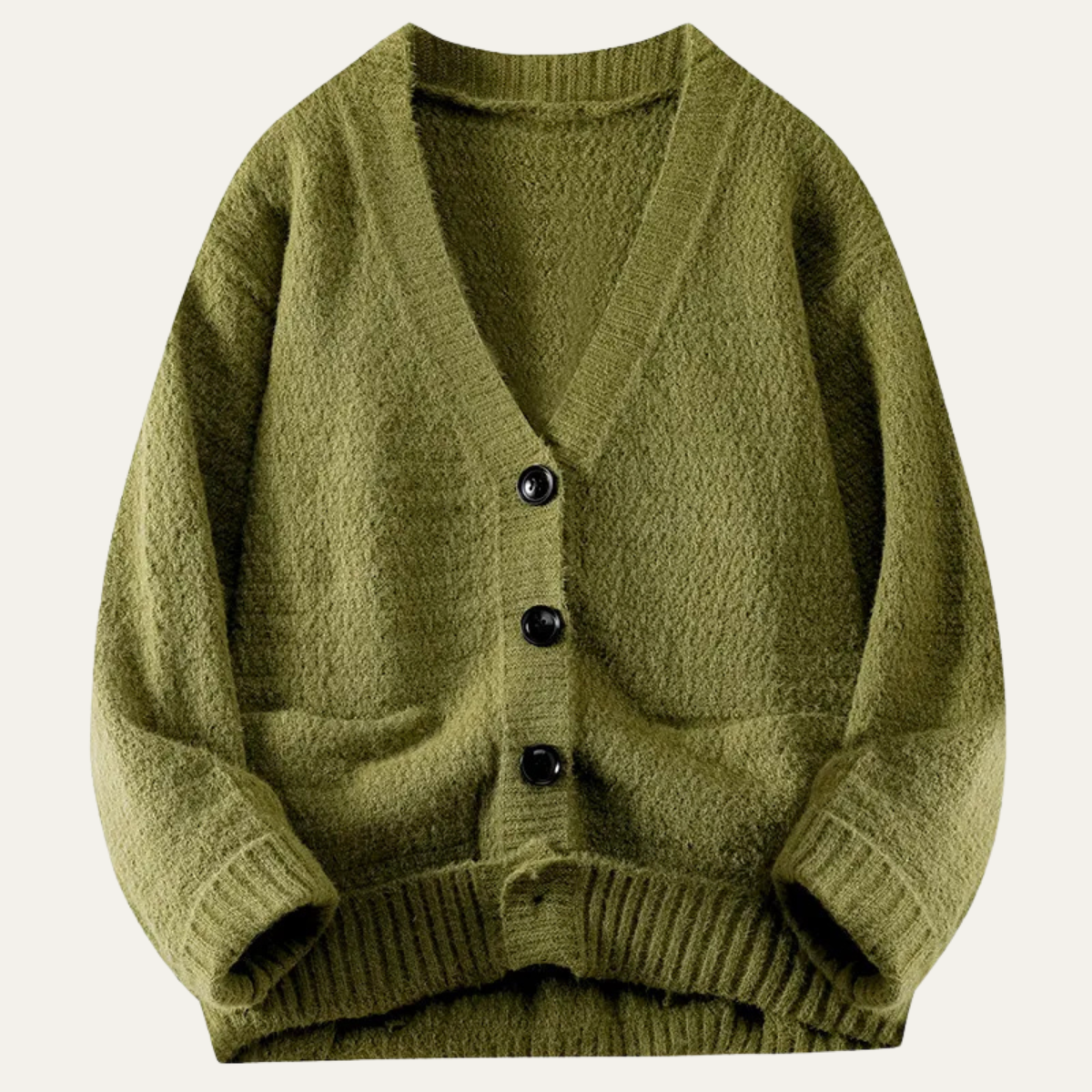 Classic Men's V Neck Button Cardigan Sweater