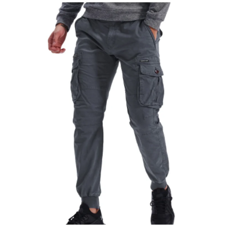 Relaxed Fit Hiking Pants with Stretch Waist and Cargo Pockets