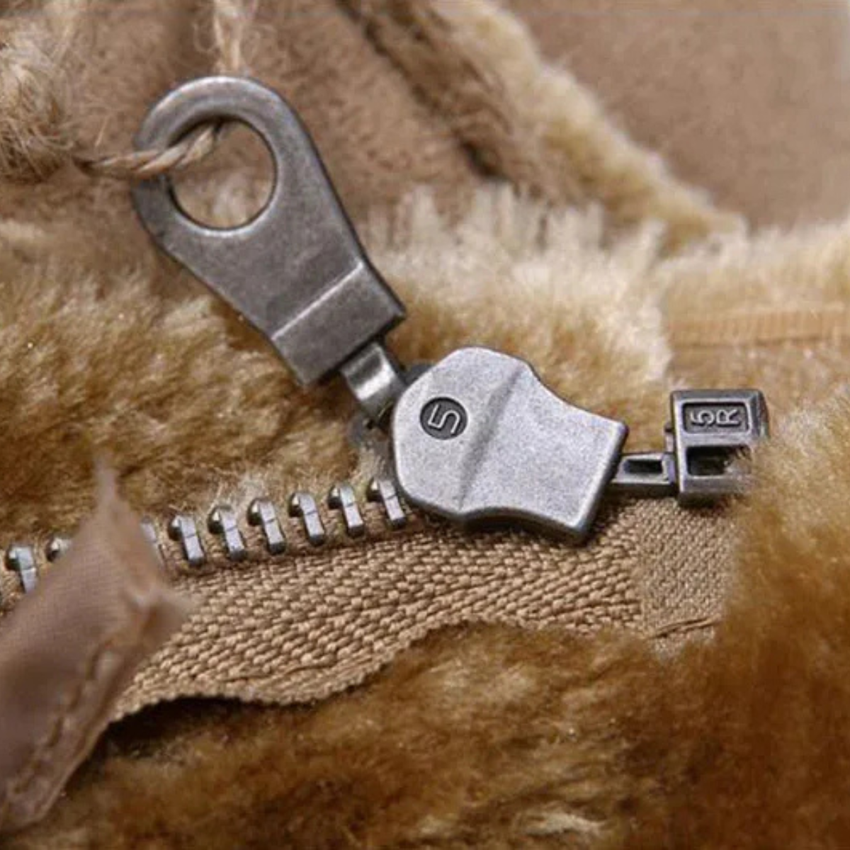 Warm Suede Leather Shearling Coat for Men
