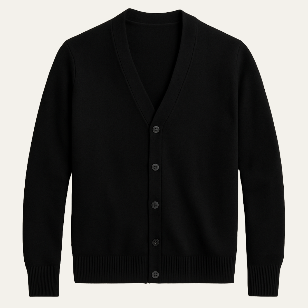 Classic Men's Button Front Knit Cardigan Sweater - OutfitLondon