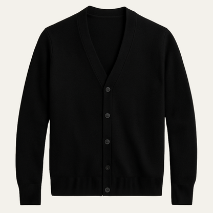 Classic Men's Button Front Knit Cardigan Sweater - OutfitLondon