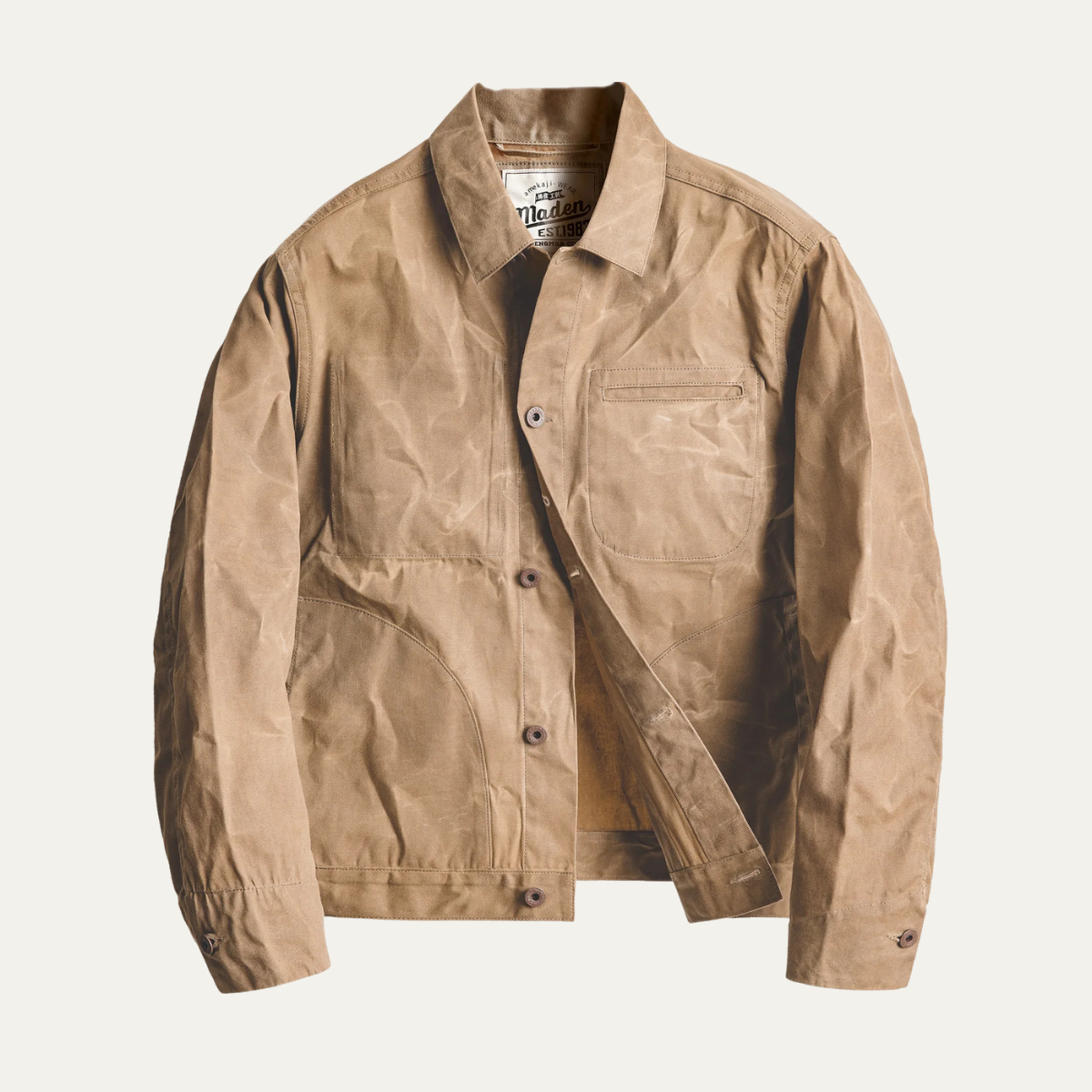 Classic Mens Waterproof Canvas Parka Jacket