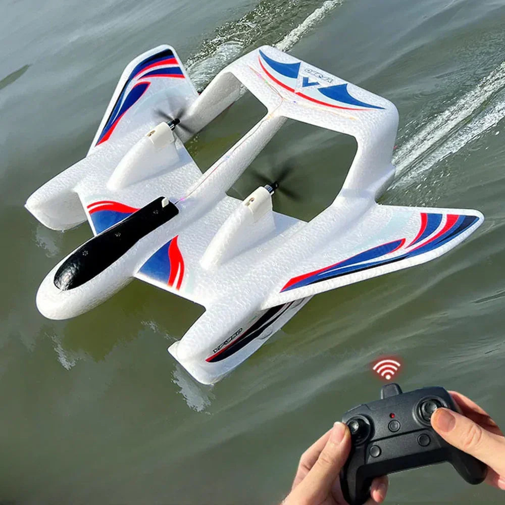 Radio Controlled Air Sea Plane Water Takeoff Fighter Jet - OutfitLondon