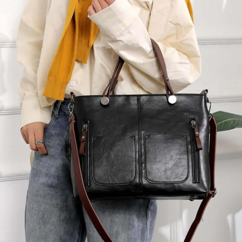 Stylish Ladies Crossbody Handbag with Pockets
