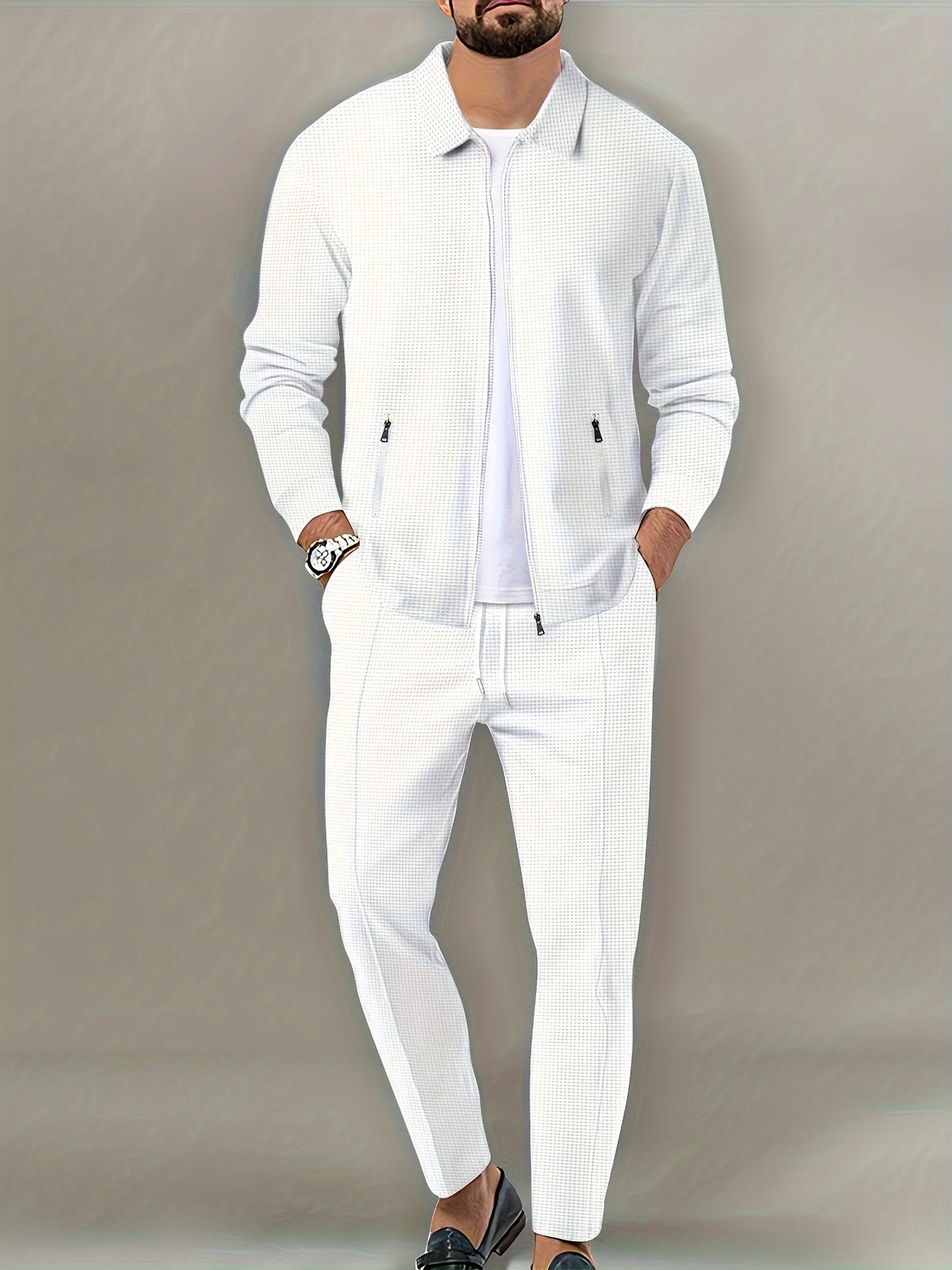 Soft Mens Full Zip Athletic Tracksuit Set - OutfitLondon