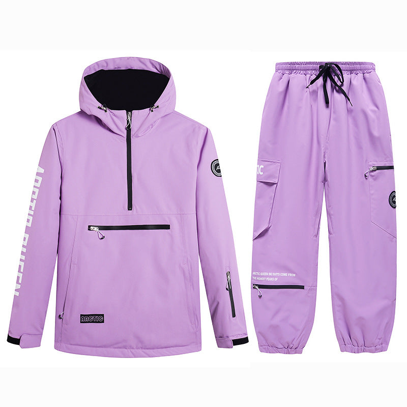 Women's Warm Windproof Double Layer Ski Suit
