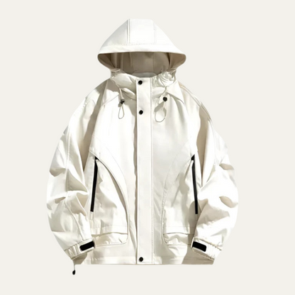 Waterproof Men's Windbreaker Jacket - Lightweight Hooded Coat