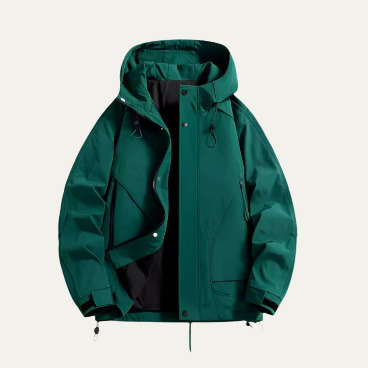 Waterproof Men's Windbreaker Jacket - Lightweight Hooded Coat