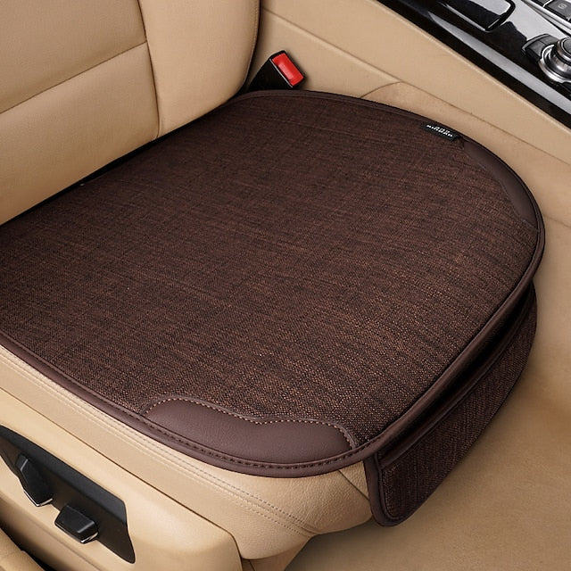 1pc Waterproof Anti-Slip Seat Cushion Cover for Front Car Seats, Easy Installation, Universal Fit