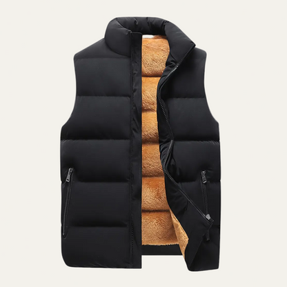Warm Insulated Sleeveless Puffer Vest for Men - OutfitLondon