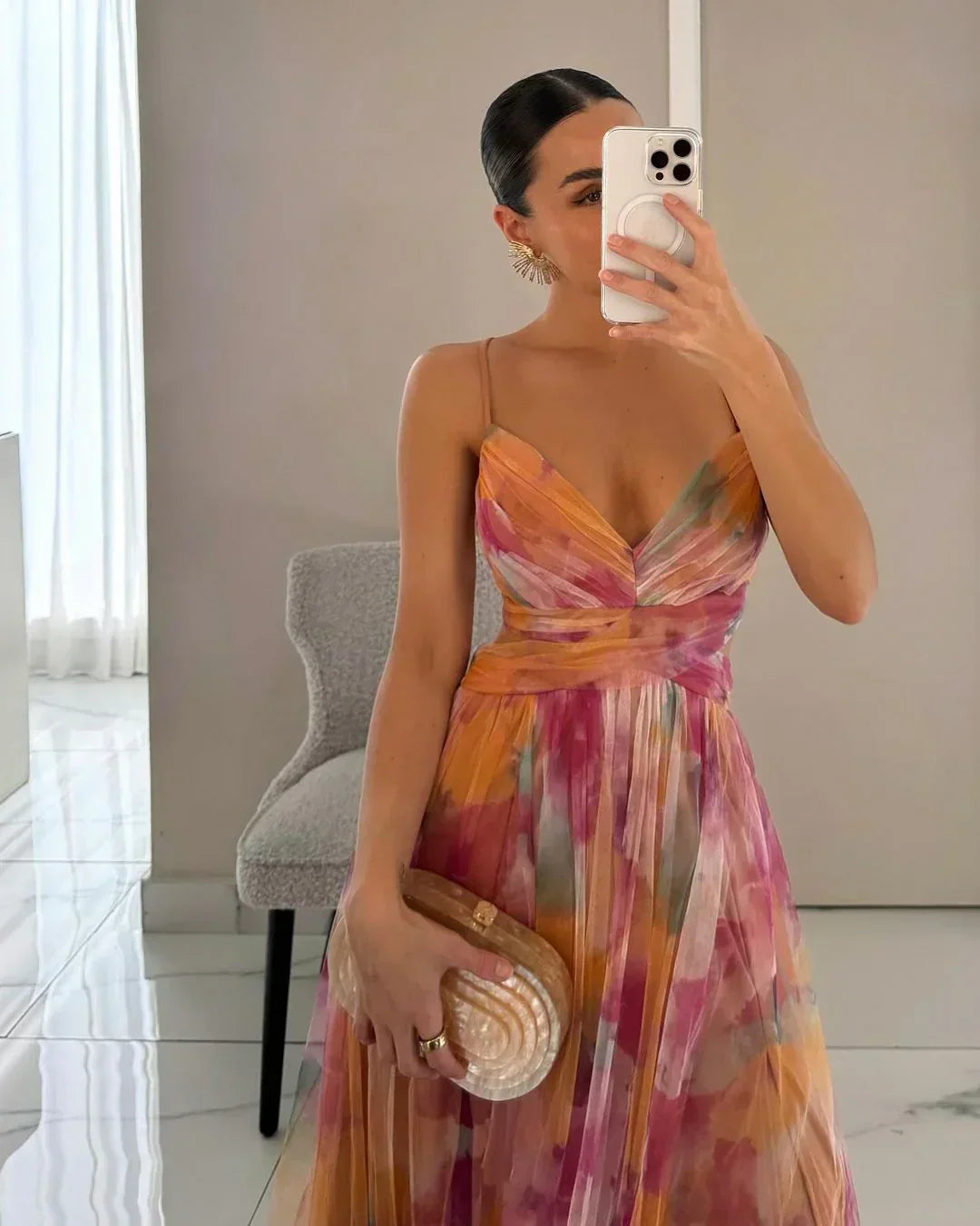 Pretty Flower Maxi Summer Dress