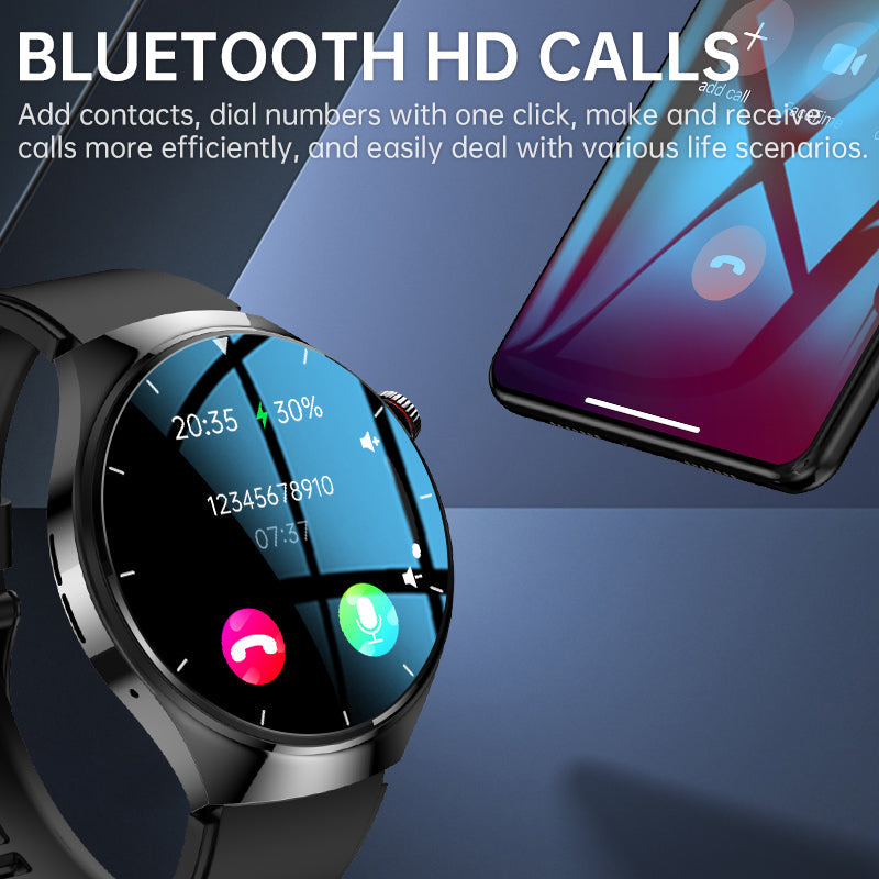 One-click Blood Pressure Blood Sugar ECG/EKG HRV Heart Rate Monitor Health Smart Watch
