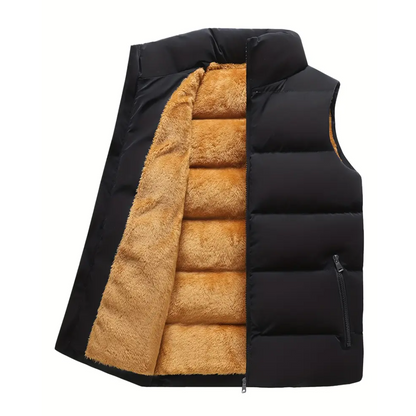 Warm Men's Fleece Lined Body Warmer Jacket