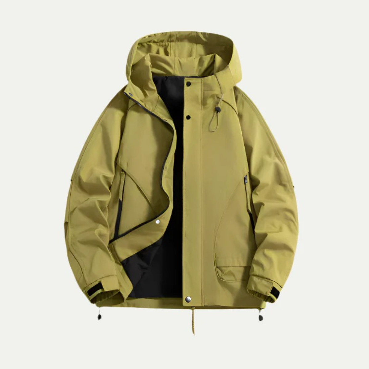 Waterproof Men's Windbreaker Jacket - Lightweight Hooded Coat