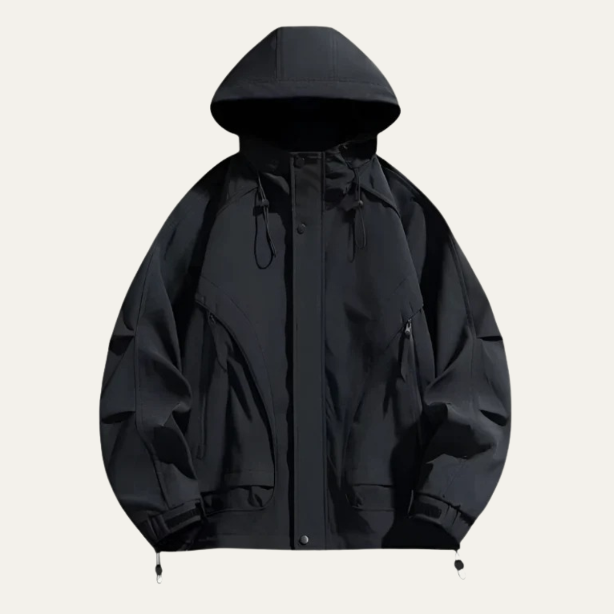 Waterproof Men's Windbreaker Jacket - Lightweight Hooded Coat - OutfitLondon