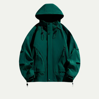 Waterproof Men's Windbreaker Jacket - Lightweight Hooded Coat